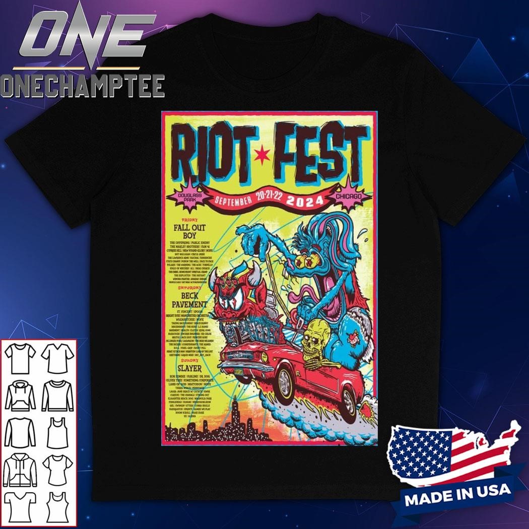 Riot Fest September 20-22 2024 Chicago, IL Poster Shirt