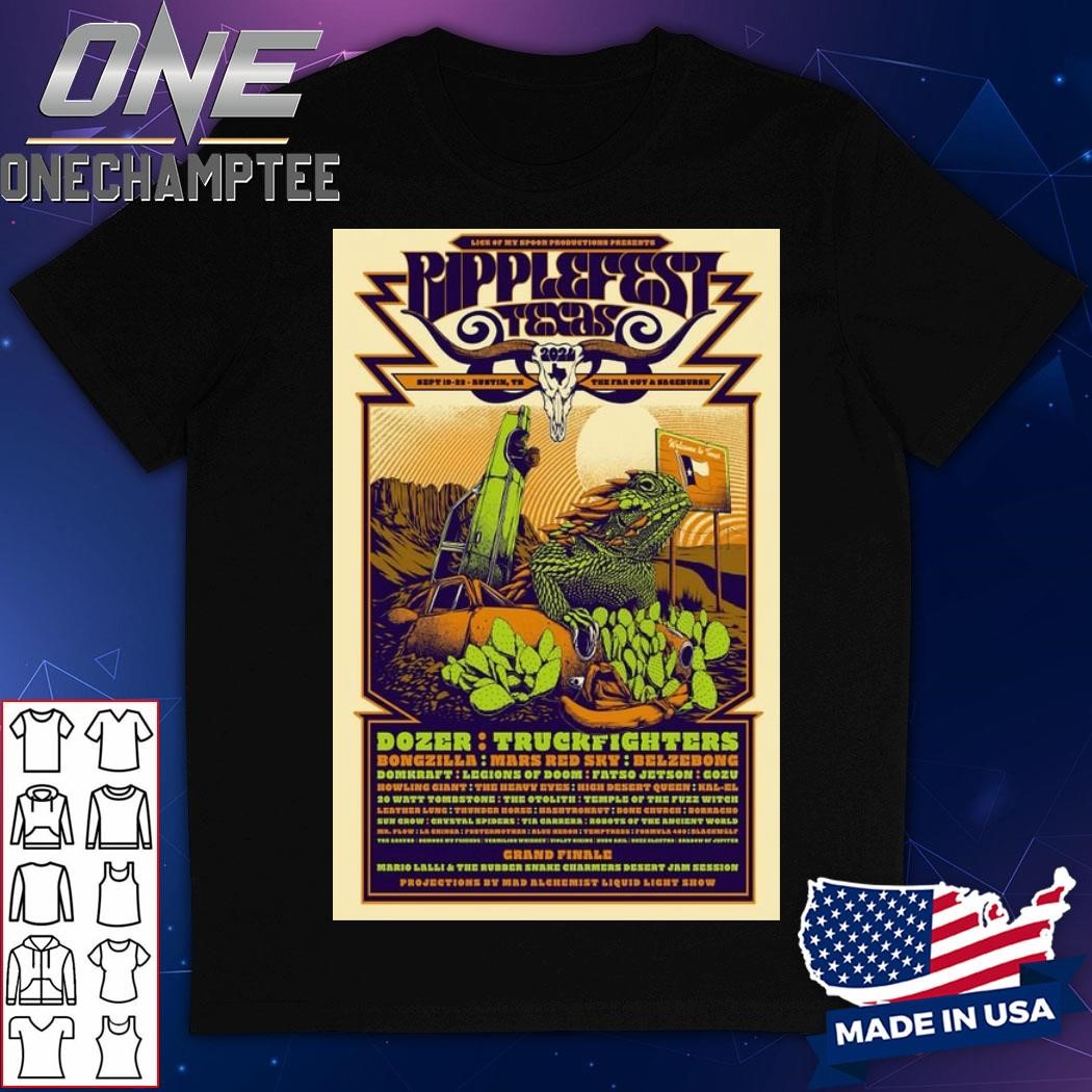 RippleFest Texas The Far Out Lounge And Stage In Austin TX Sep 19-22 2024 Poster Shirt