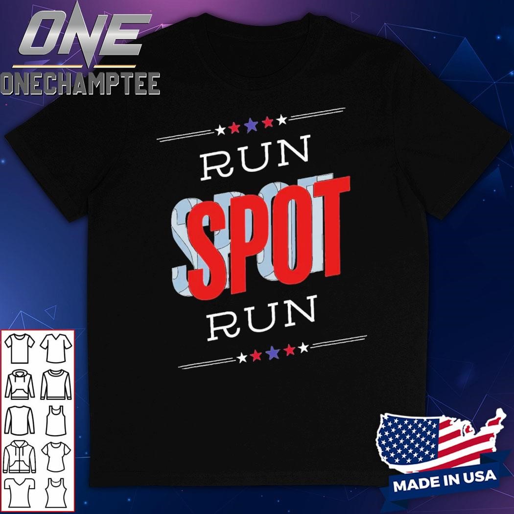 Run Spot Run Funny Debate Donald Trump 24 Kamala T-Shirt