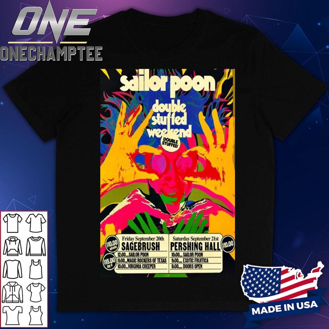 Sailor Poon Texas On Sep 20-21 2024 Tour Poster Shirt