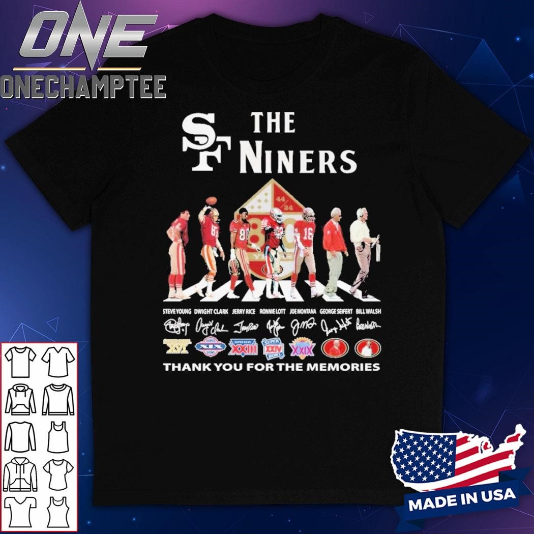 San Francisco 49ers The Niners Signature Thank You For The Memories Unisex T-Shirt