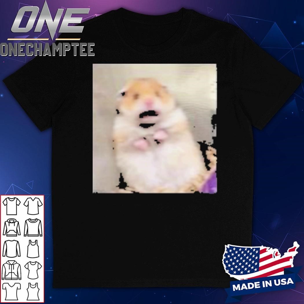 Scared Hamster Funny Meme T-Shirt