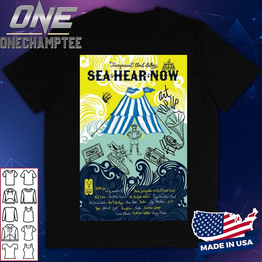 Sea Hear Now Festival Sep 14-15 2024 in Asbury Park NJ Poster Shirt