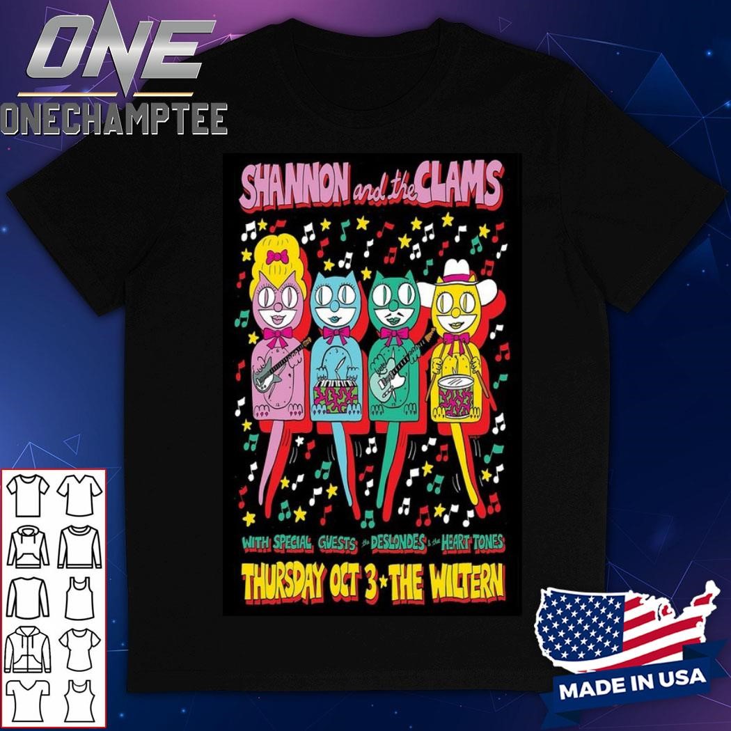 Shannon And The Clams At The Wiltern In Los Angeles, CA On October 3 2024 Poster Shirt