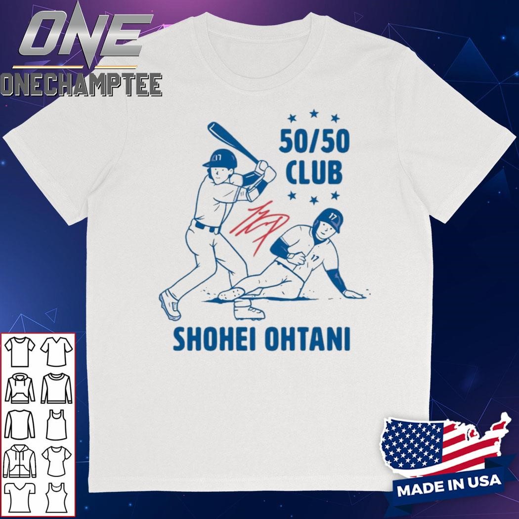 Shohei Ohtani Shotime 50 50 Signature T-Shirt