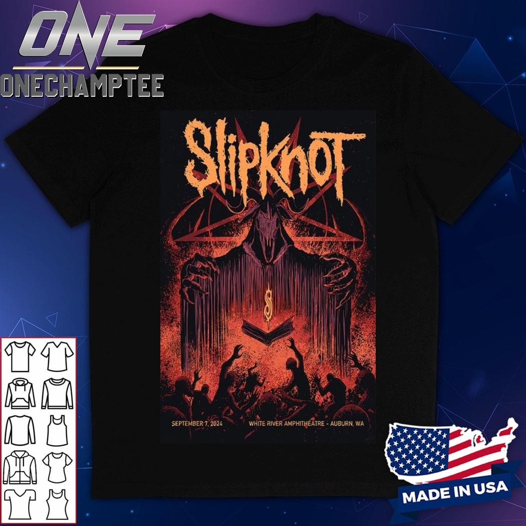 Slipknot At White River Amphitheatre In Auburn, WA On Sept 7 2024 Poster Shirt