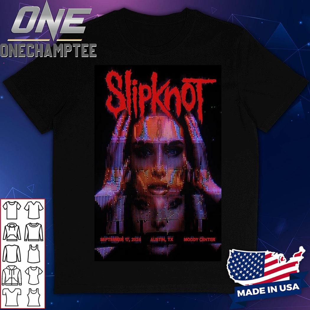 Slipknot Austin, TX September 17 2024 Moody Center Concert Poster Shirt