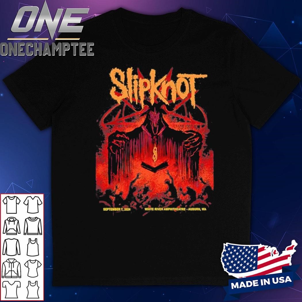 Slipknot In Auburn, WA On September 7 2024 Tour Shirt