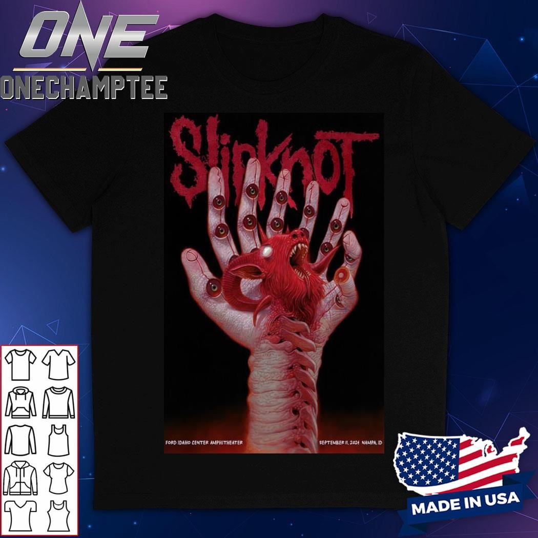 Slipknot In Nampa, ID On September 11 2024 Tour Poster Shirt