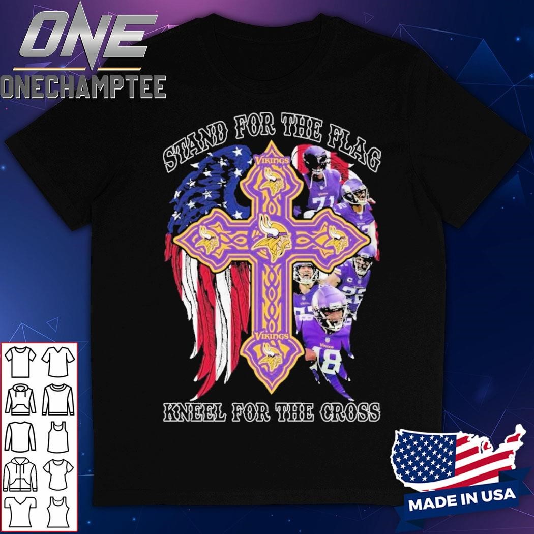 Stand For The Flag Kneel For The Cross Minnesota Vikings Unisex T-Shirt