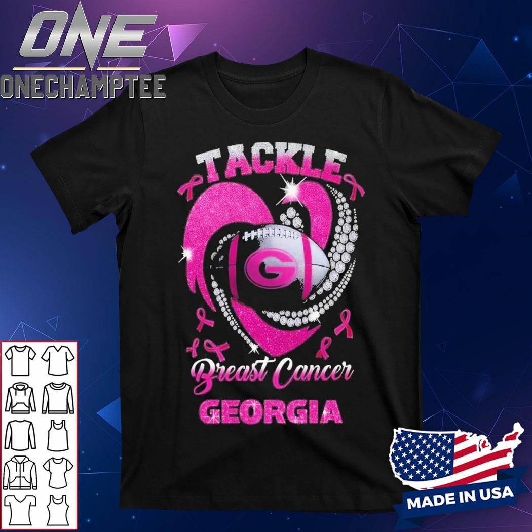 Tackle Breast Cancer NCAA Georgia Bulldogs 2024 T-Shirt