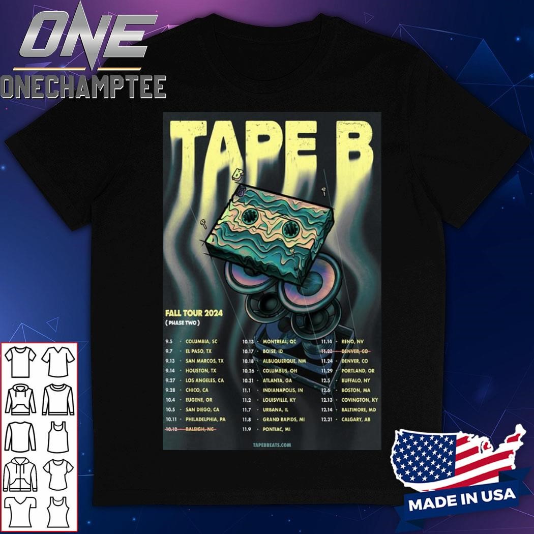 Tape B Fall Tour 2024 Poster Phase Two Shirt