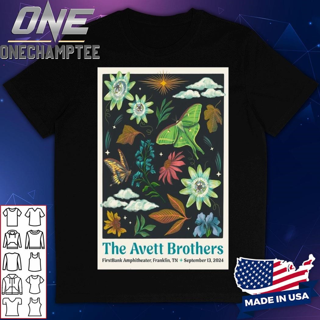 The Avett Brothers At FirstBank Amphitheater On Sept 13, 2024 Show Poster Shirt