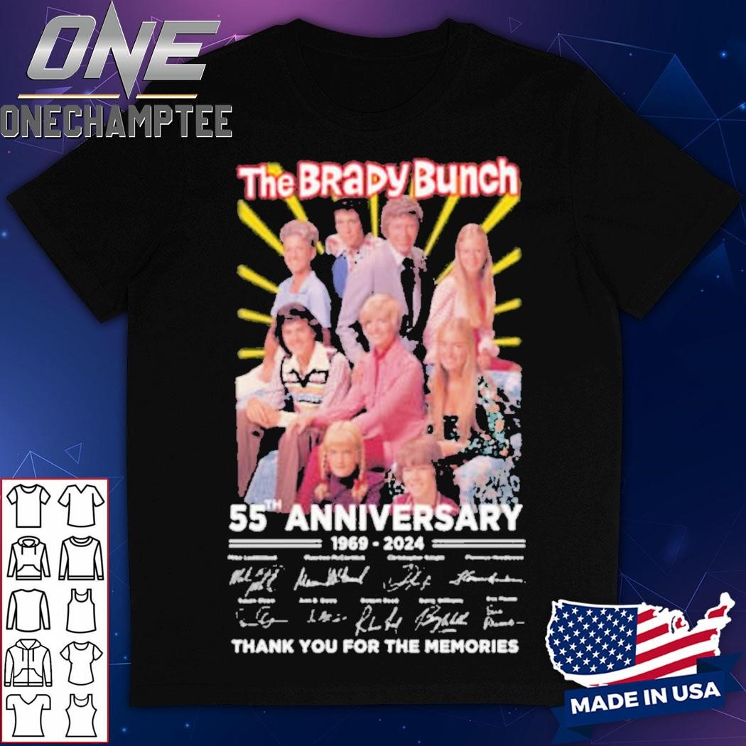 The Brady Bunch 55th Anniversary 1969-2024 Thank You For The Memories T-Shirt