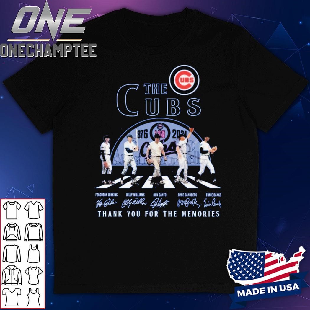 The Cubs 148 Years Of 1876-2024 Thank You For The Memories T-Shirt