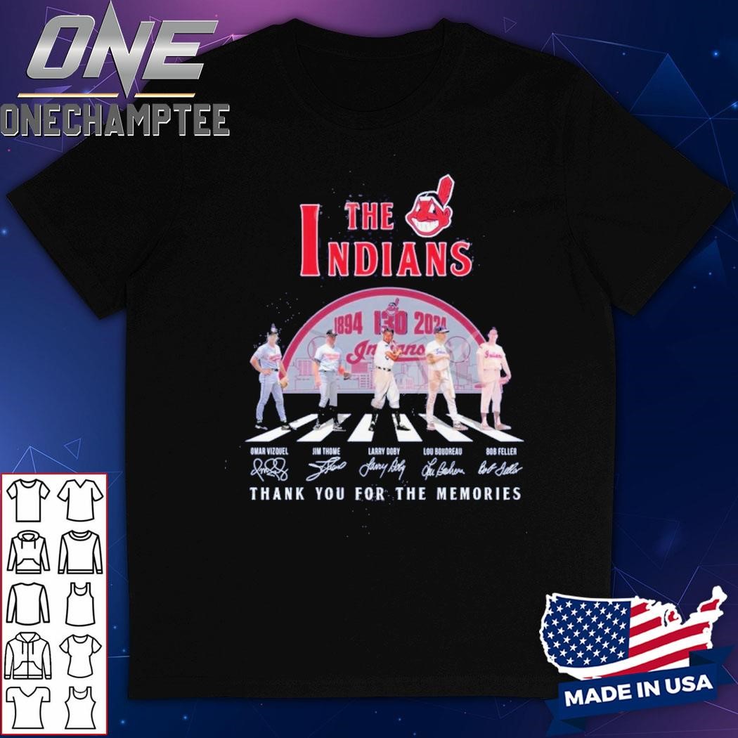 The Indians 130 Years Of 1894-2024 Thank You For The Memories T-Shirt