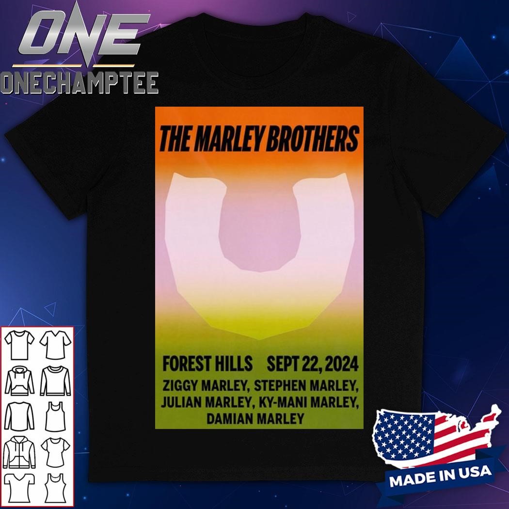 The Marley Brothers September 22, 2024 Tour Forest Hills Poster Shirt