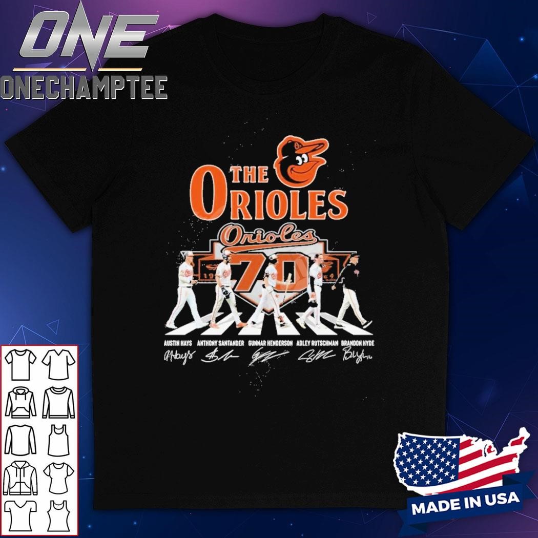 The Orioles 70 Years Of 1954-2024 Baltimore Orioles T-Shirt