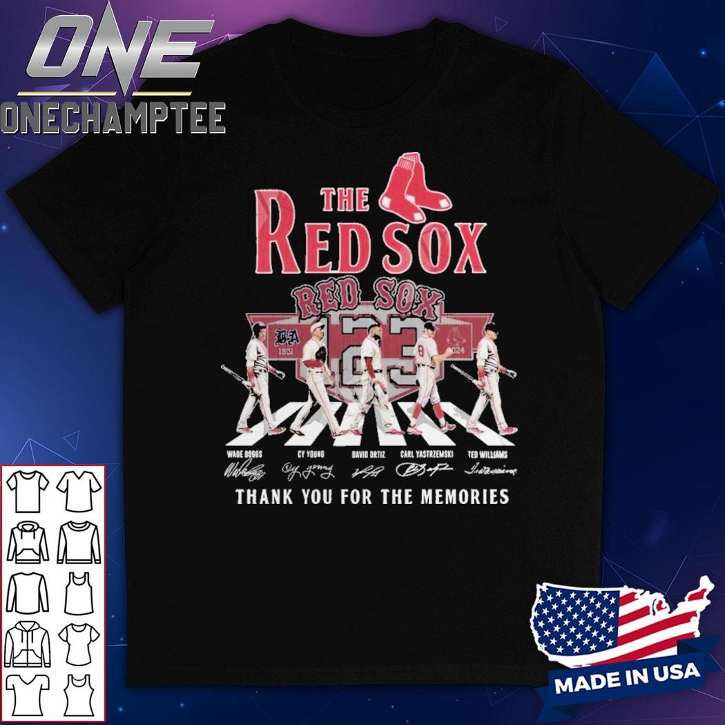 The Red Sox 123 Years Of 1901-2024 Thank You For The Memories T-Shirt