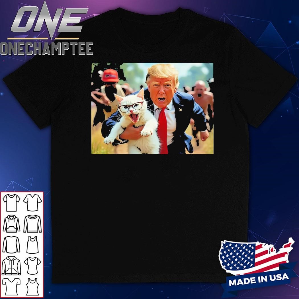 Trump Holding Cat Vote Trump Pets For Trump Vote President T-Shirt