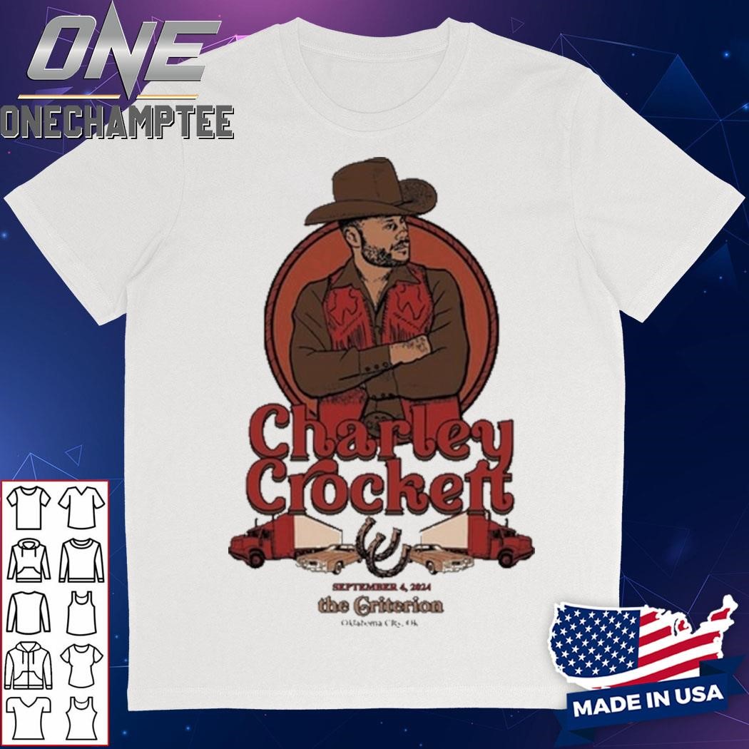 Charley Crockett September 4 2024 The Criterion Oklahoma City, OK Event T-Shirt