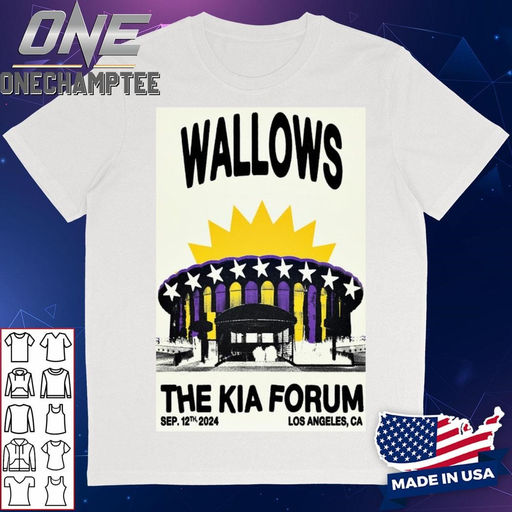 Wallows The Kia Forum in Inglewood CA Sept 12 2024 Poster Shirt