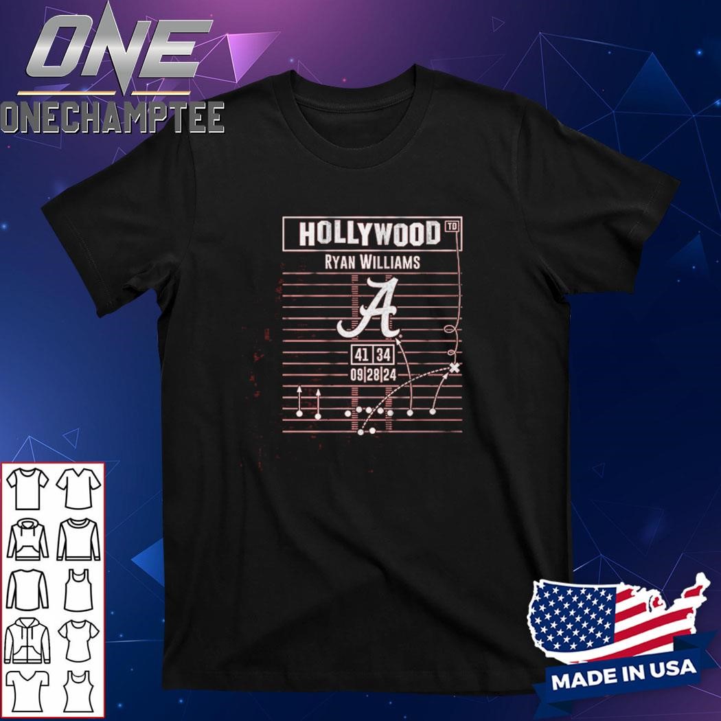 Alabama Football Ryan Williams Hollywood Ending Play Diagram Shirt