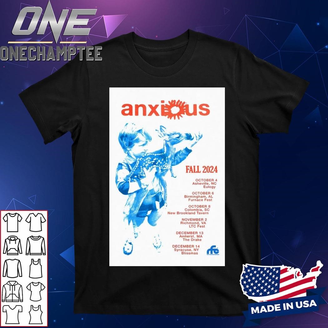 Anxious Fall Tour 2024 Poster Shirt