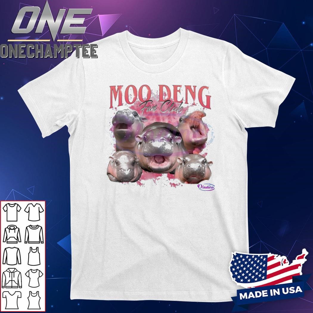 Baby Hippo Funny Moo Deng Fan Club Bootleg Shirt