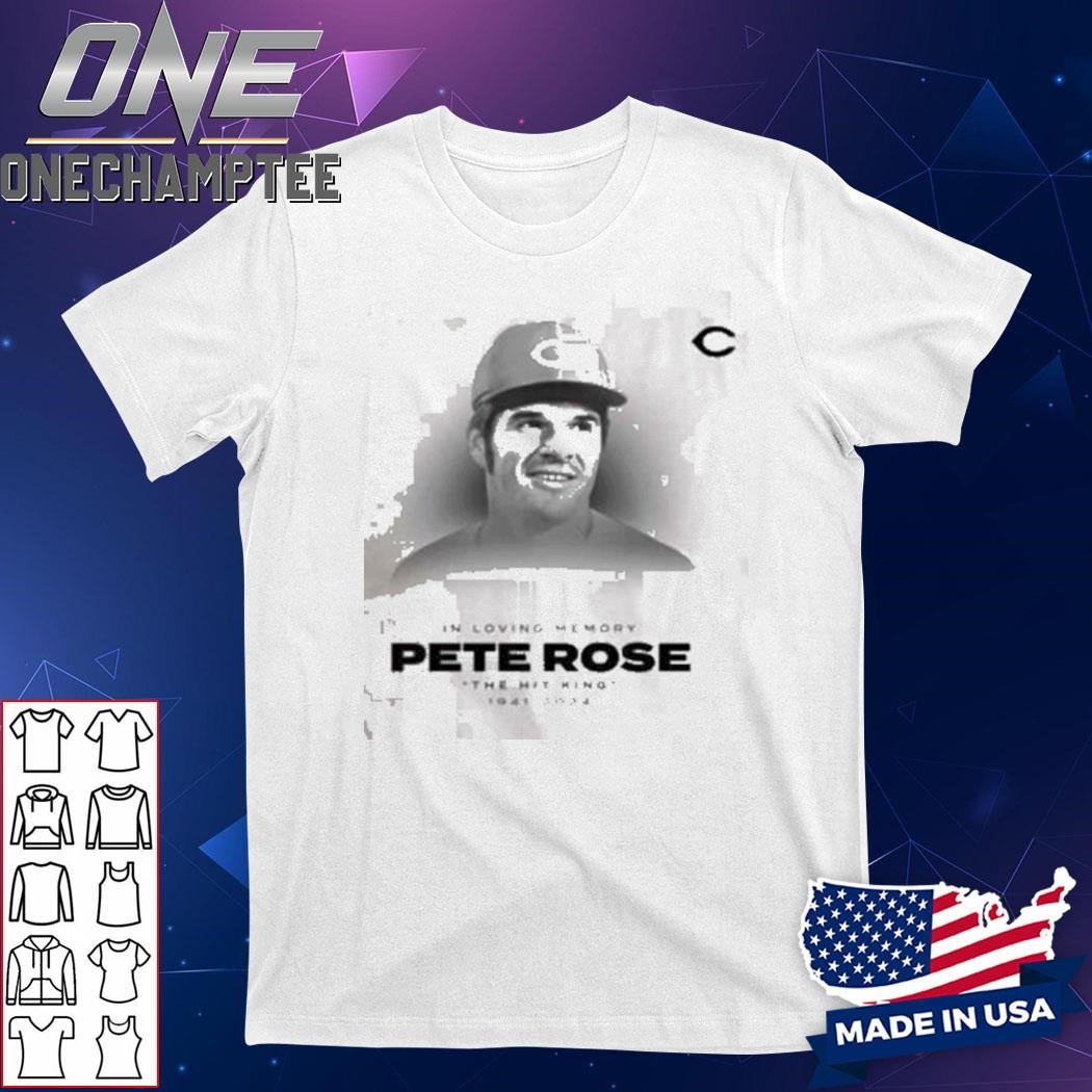 Big Red Pete Rose The Hit King In Loving Memory 1941 2024 T-Shirt