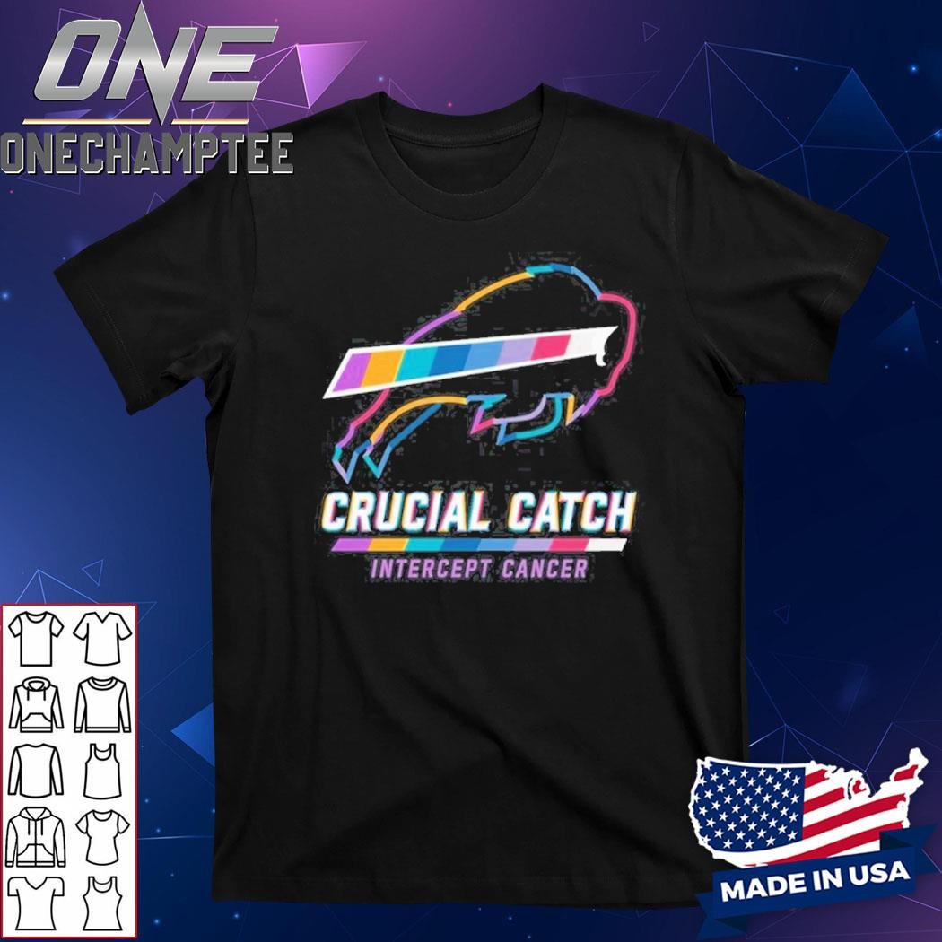 Buffalo Bills 2024 Crucial Catch Intercept Cancer Awareness T-Shirt