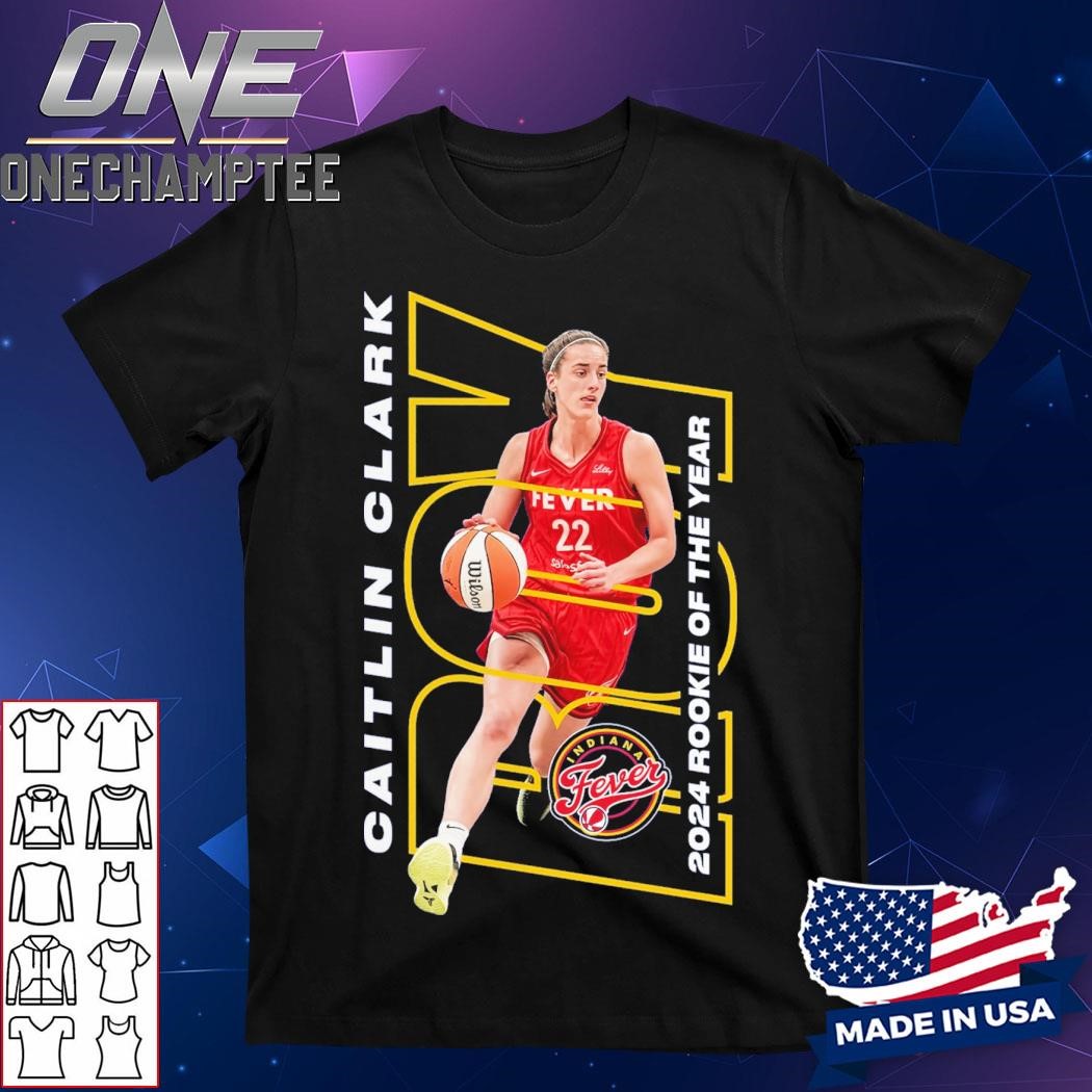 Caitlin Clark Navy 2024 WNBA Rookie of the Year T-Shirt