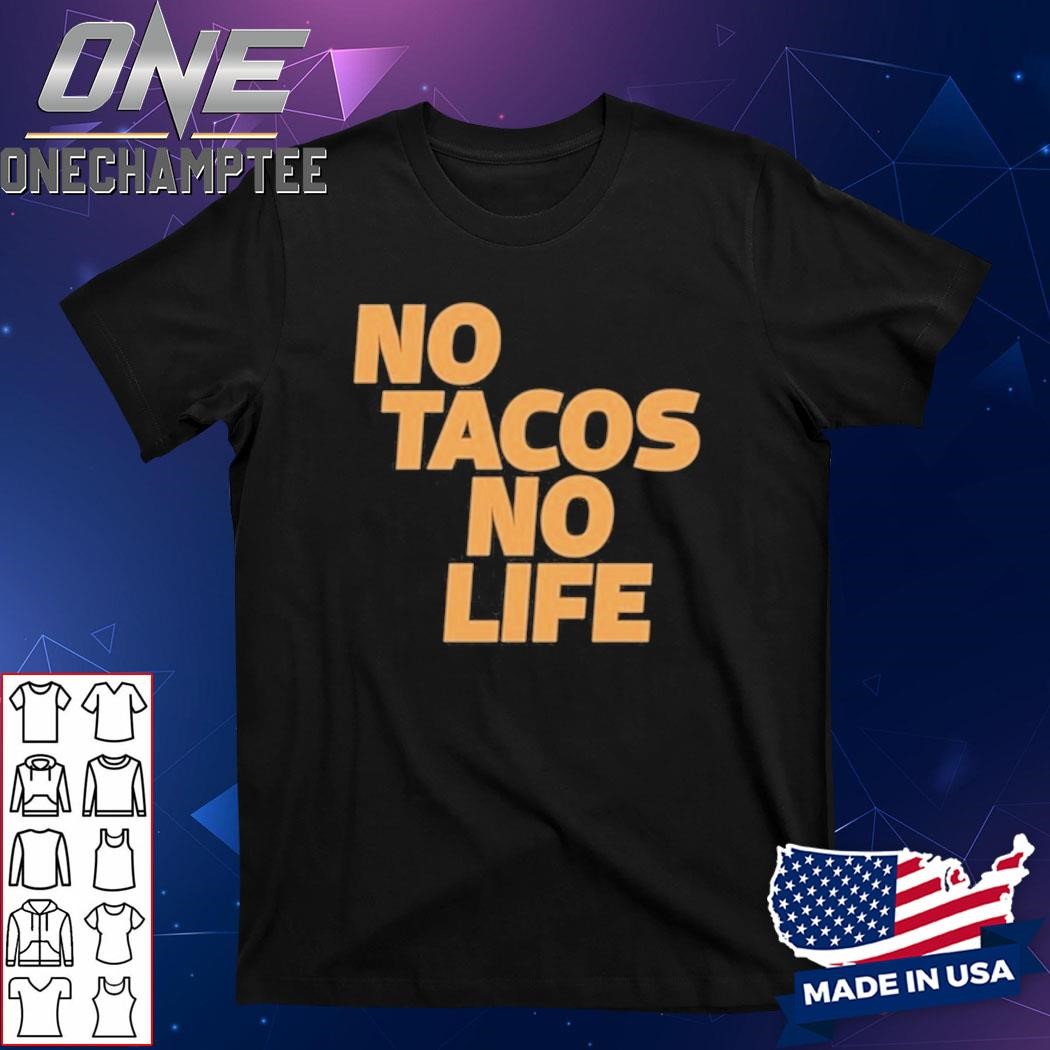 Canelo Alvarez Wearing No Tacos No Life Shirt