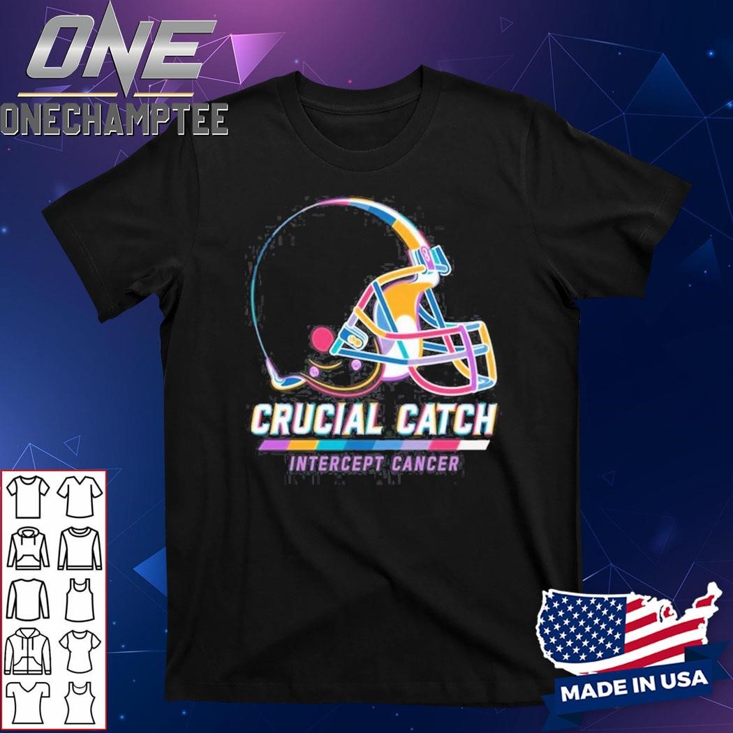 Cleveland Browns 2024 Crucial Catch Intercept Cancer Awareness T-Shirt