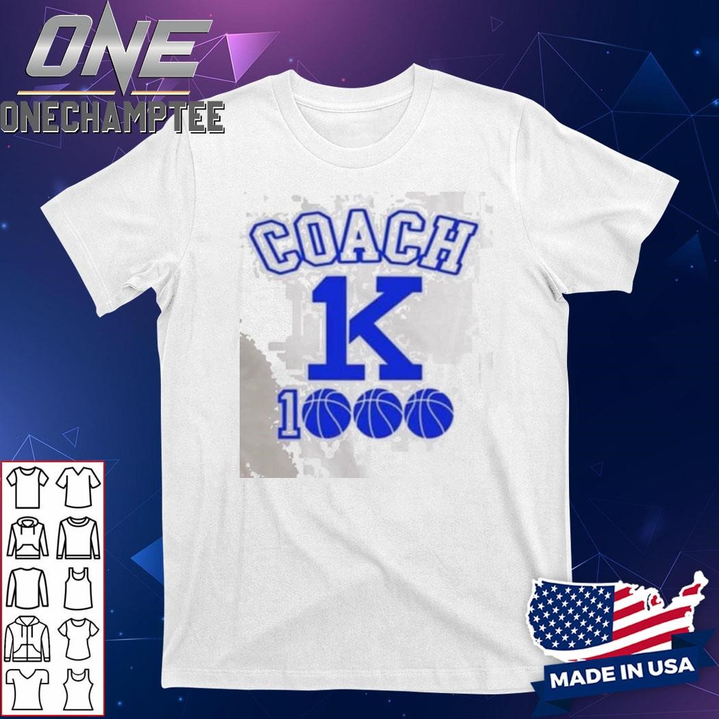 Coach K 1000 Wins Basketball T-Shirt