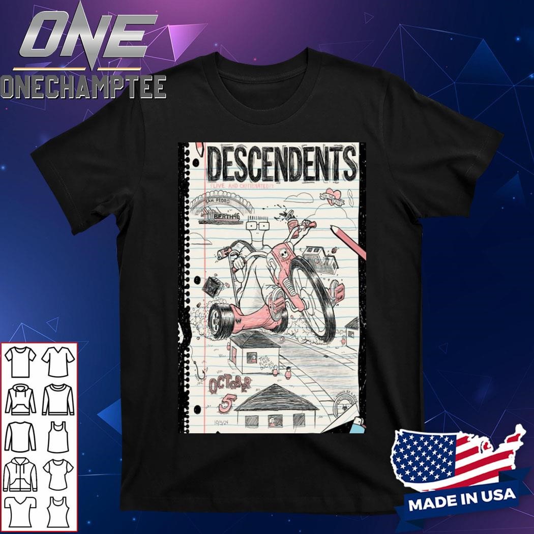 Descendents October 5 2024 San Pedro CA Poster Shirt