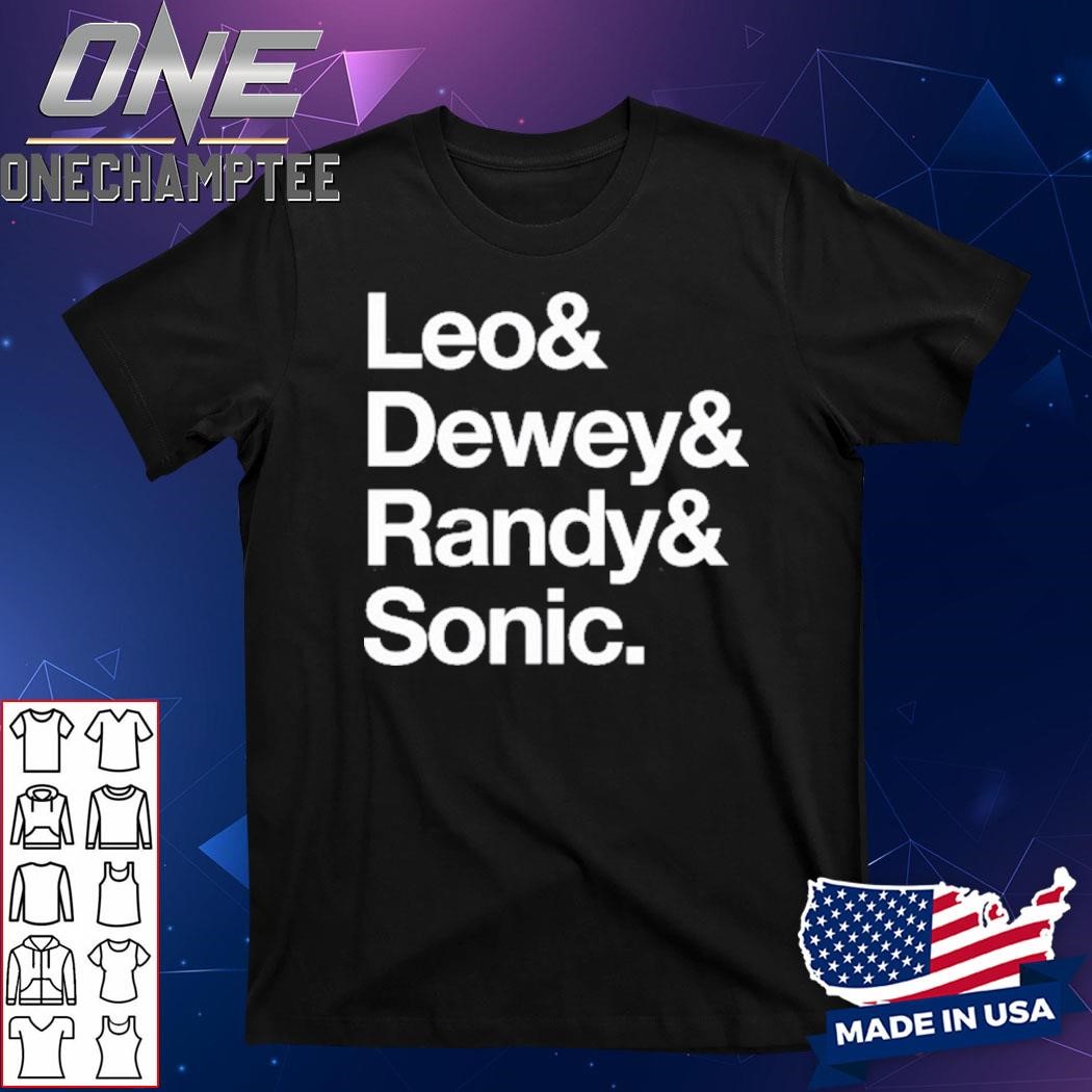 Design Ben Schwartz Leo Dewey Randy Sonic T-Shirt