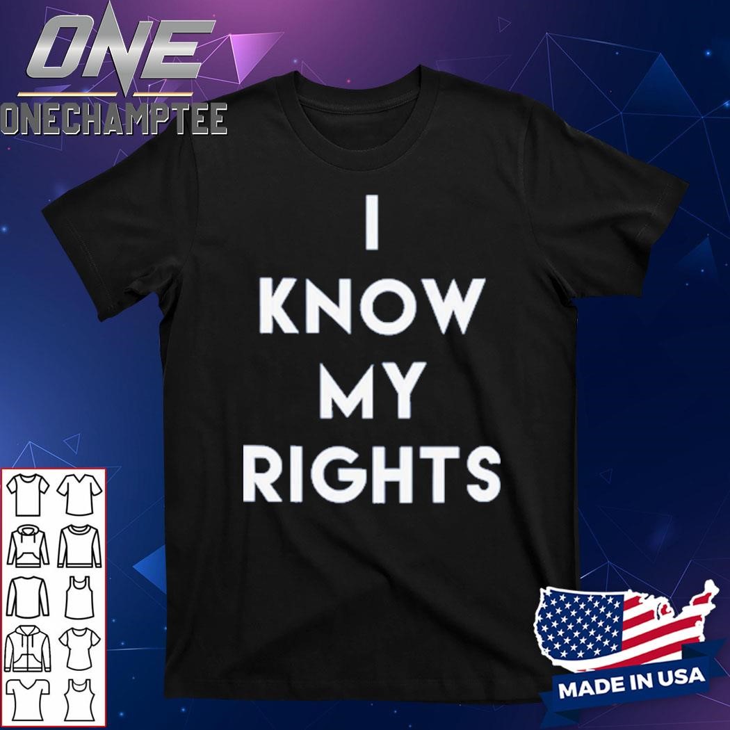 Design Colin Kaepernick And Nessa Diab I Know My Rights Shirt