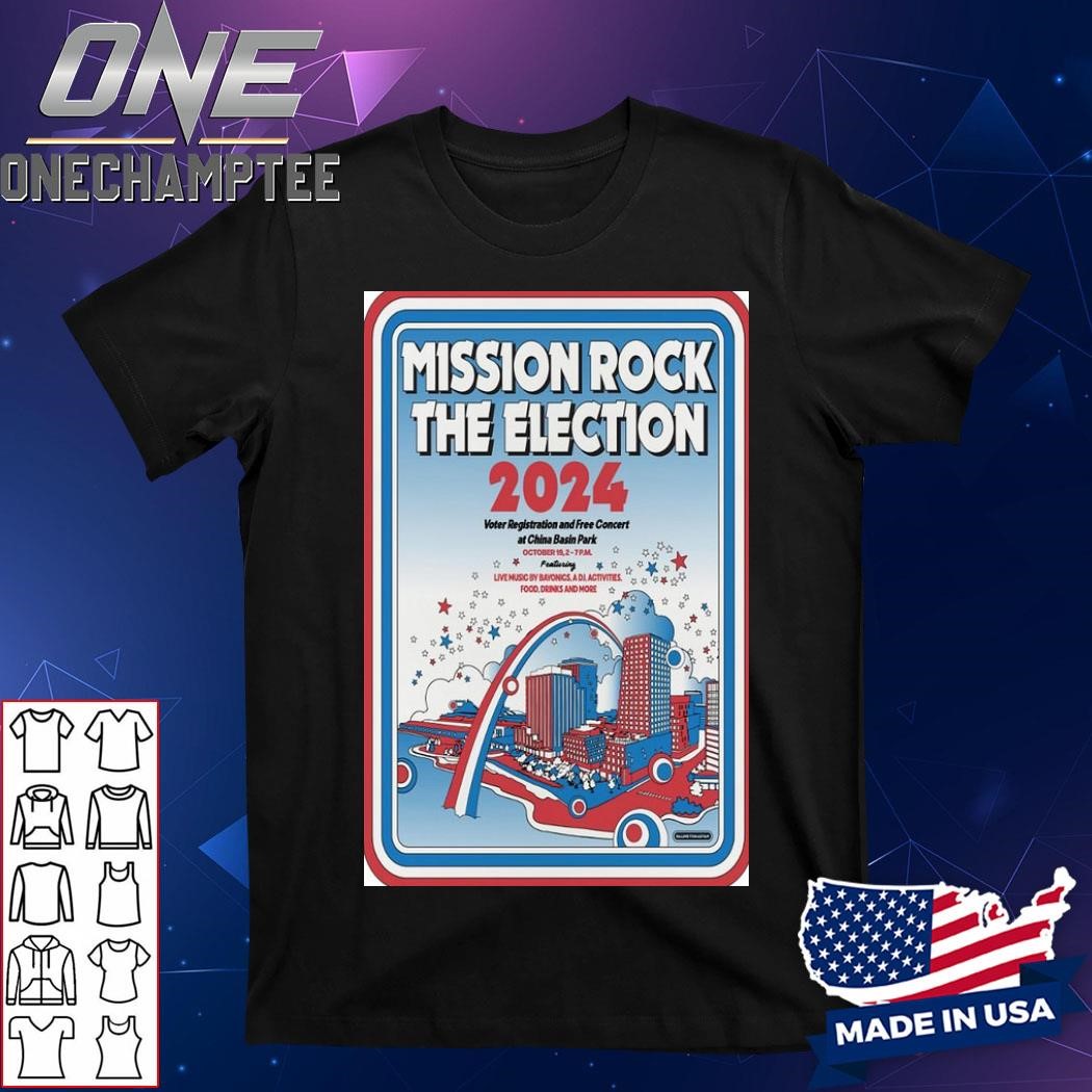 Design Mission Rock October 19 2024 Live At China Basin Park, San Francisco, CA Concert Poster Shirt