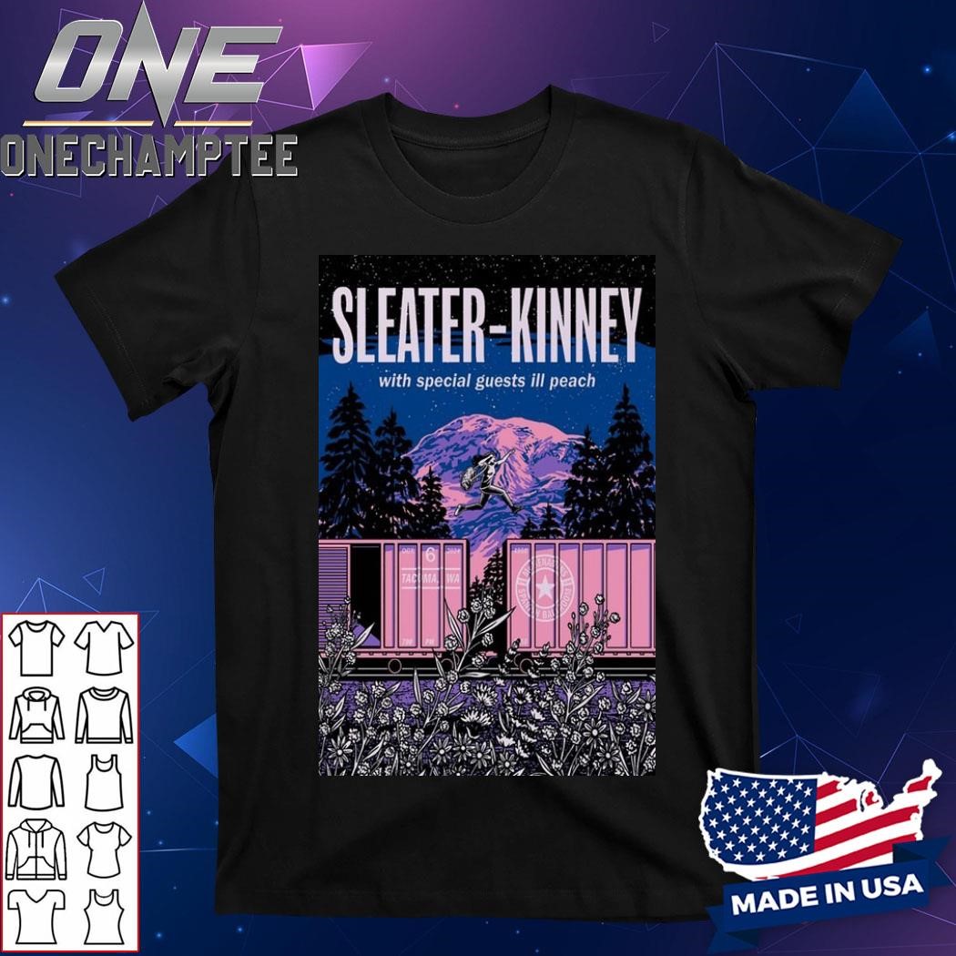 Design Sleater-Kinney Oct 06 2024 Tacoma, WA Poster Tour Shirt