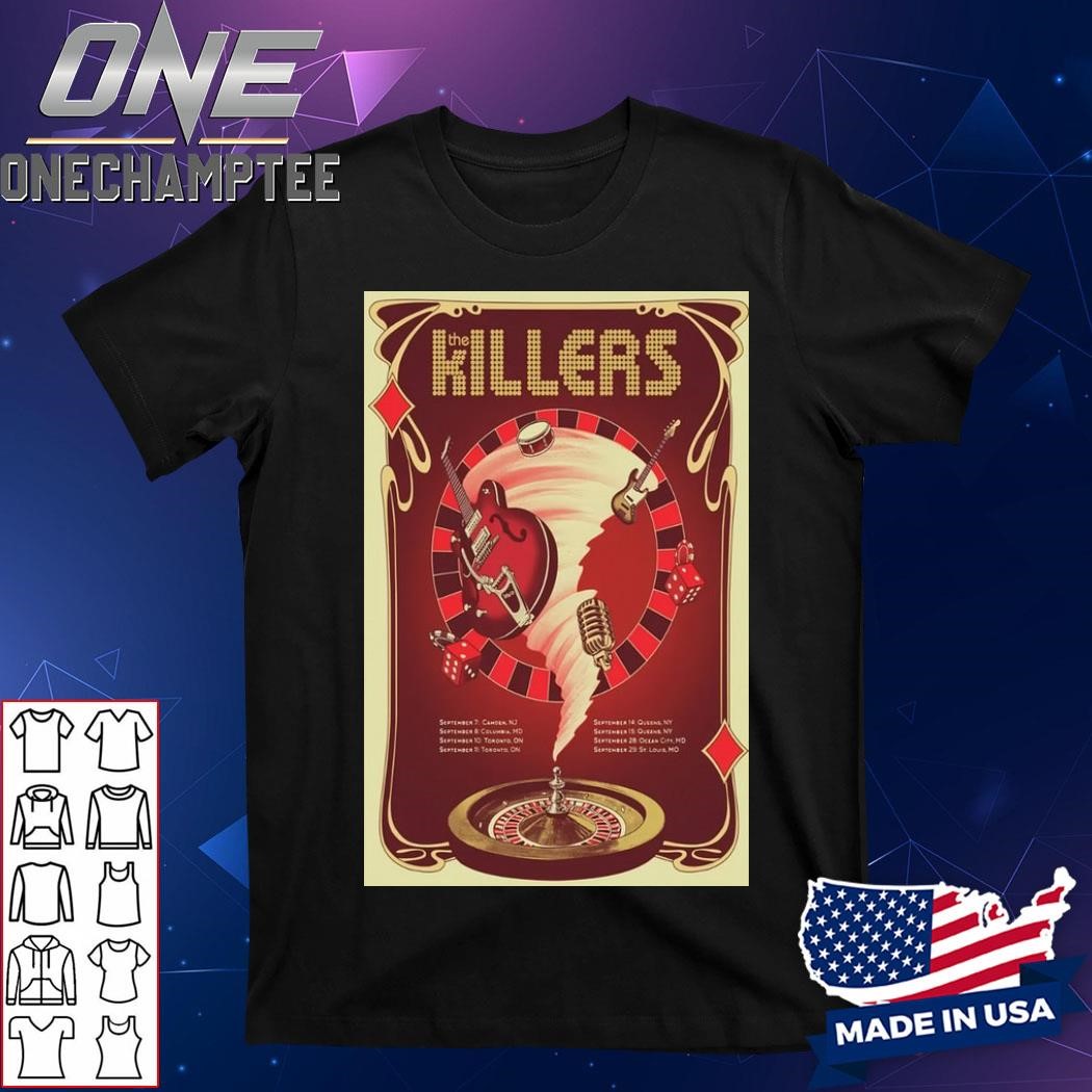 Design The Killers Tour On Sept 2024 Concert Poster Shirt