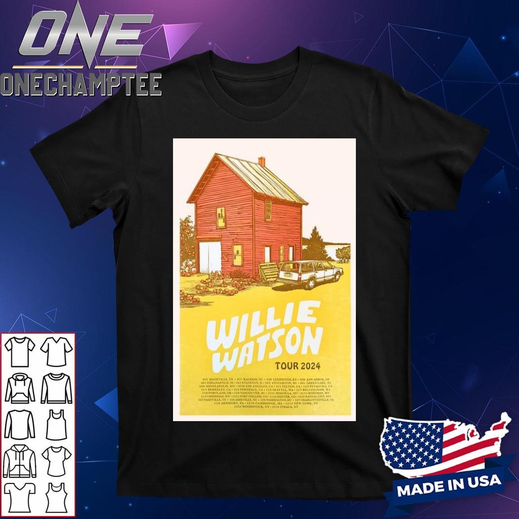 Design Willie Watson Tour 2024 Concert Poster Shirt