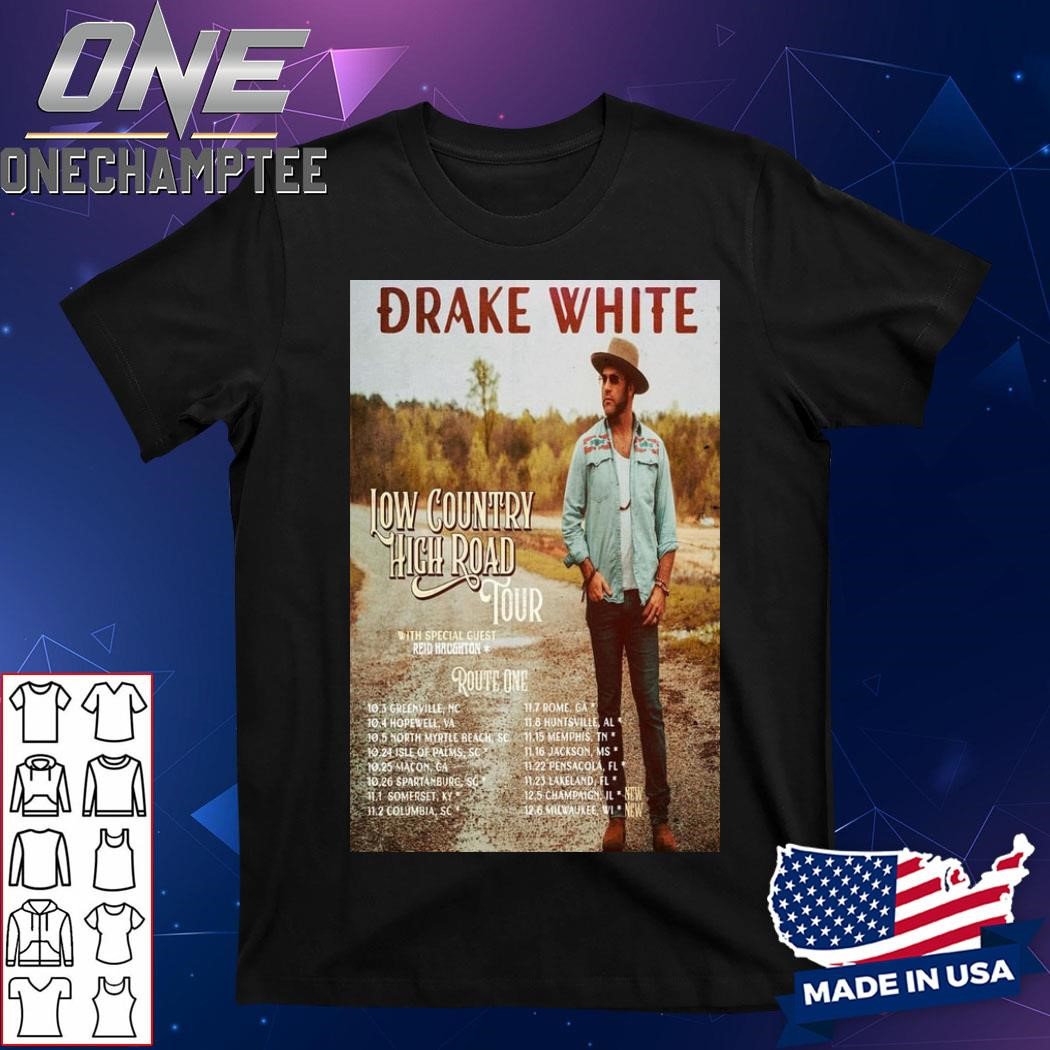 Drake White Low Country High Road Tour 2024 Poster Shirt