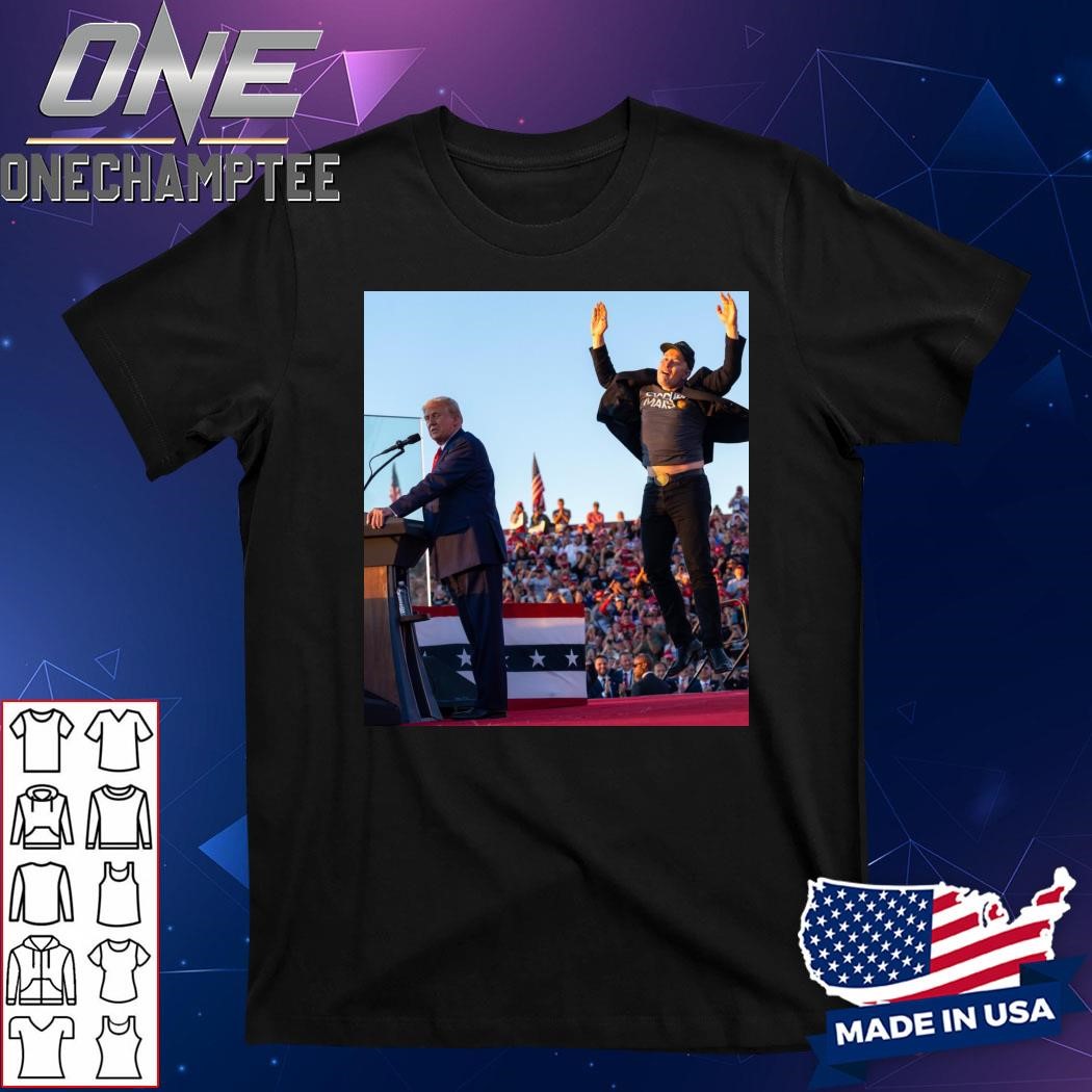 Elon Musk Iconic Image With Donald Trump At PA Rally A Photo For The History Books Unisex T-Shirt