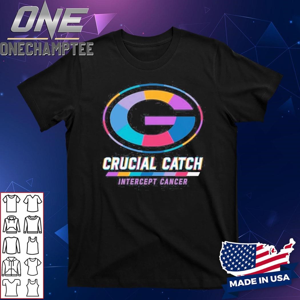 Green Bay Packers 2024 Crucial Catch Intercept Cancer Awareness T-Shirt