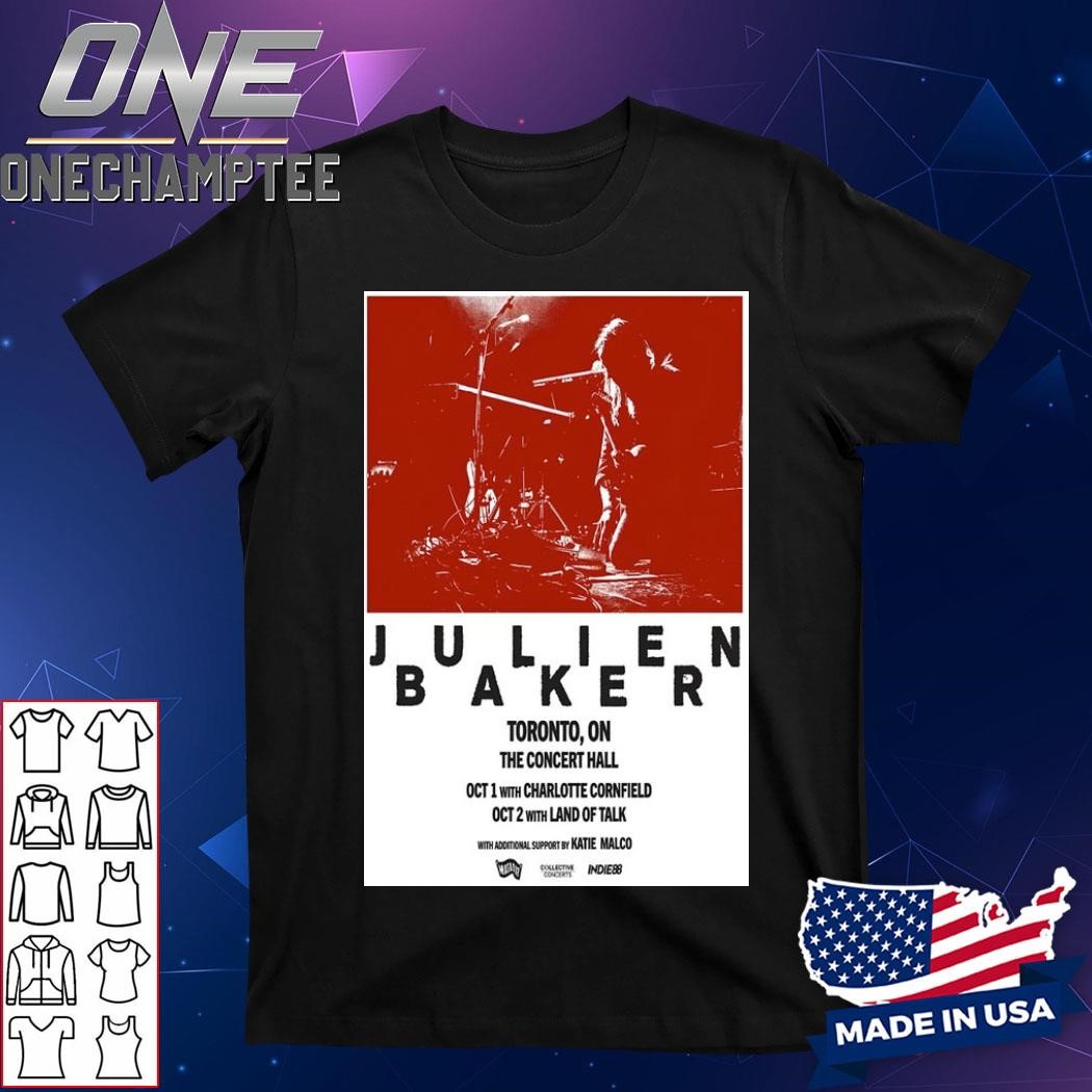 Julien Baker The Concert Hall Toronto, ON Oct 1-2 2024 Event Poster Shirt