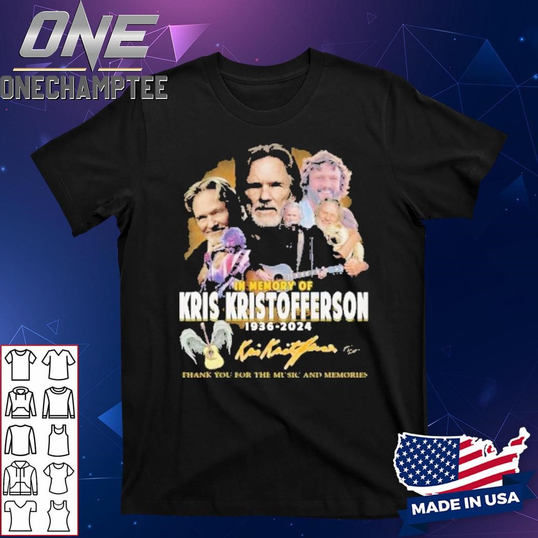 Kris Kristofferson In Memory Of The Legend 1936-2024 T-Shirt