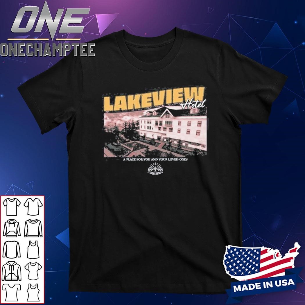 Lakeview Hotel Postcard T-shirt