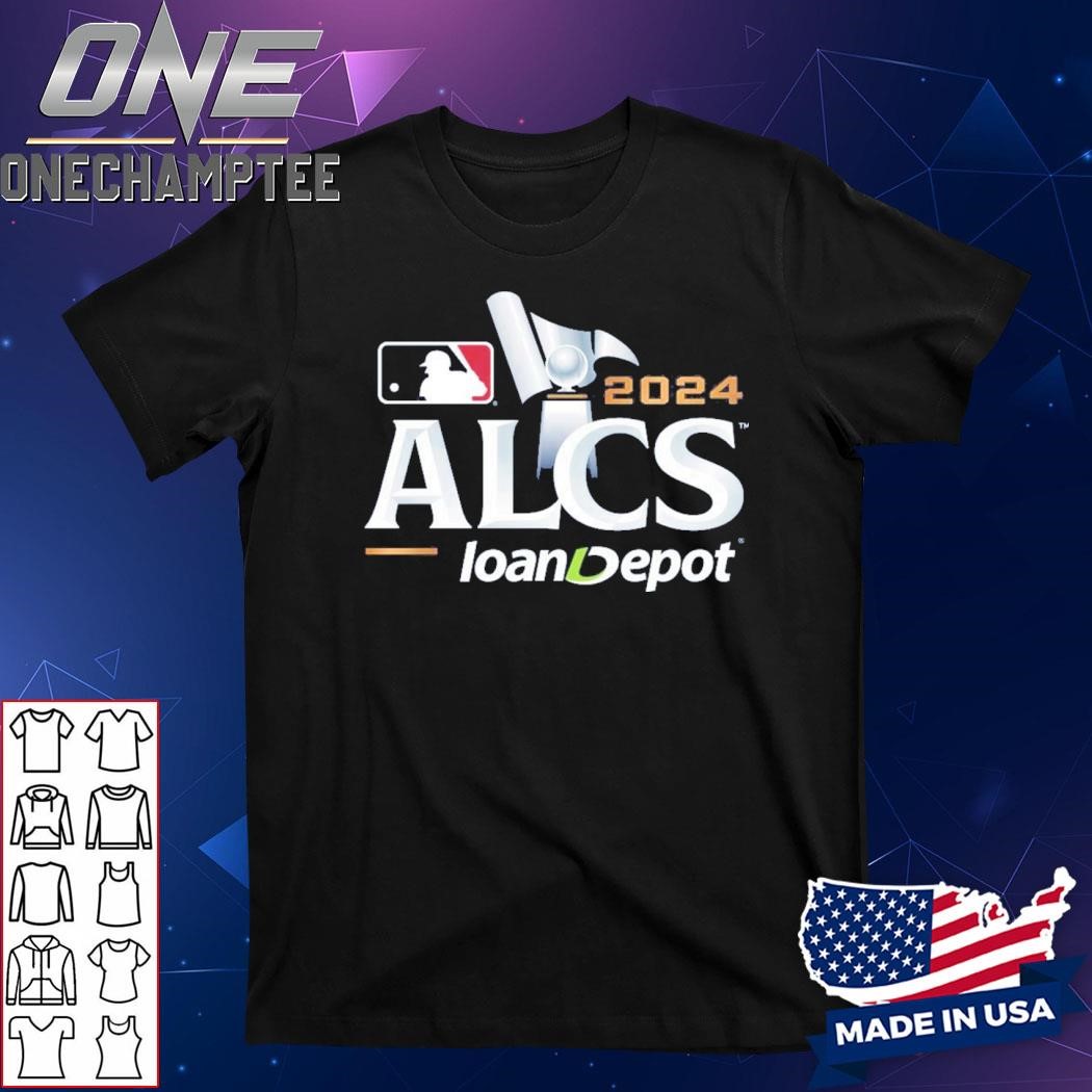 MLB ALCS 2024 American League Championship Series loanDepot Logo Navy Unisex T-Shirt