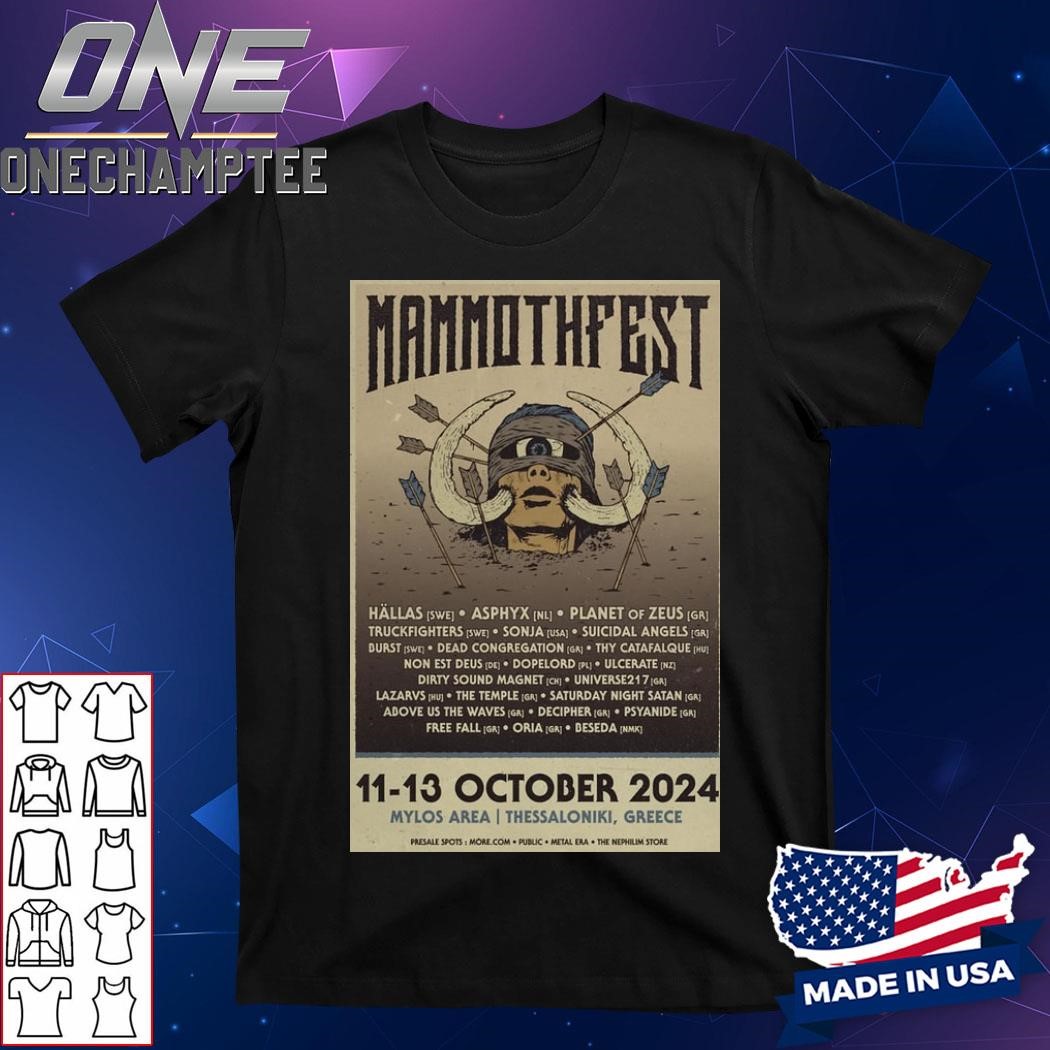 Mammothfest Mylos Area In Thessaloniki Greece Oct 11-13 2024 Poster Shirt